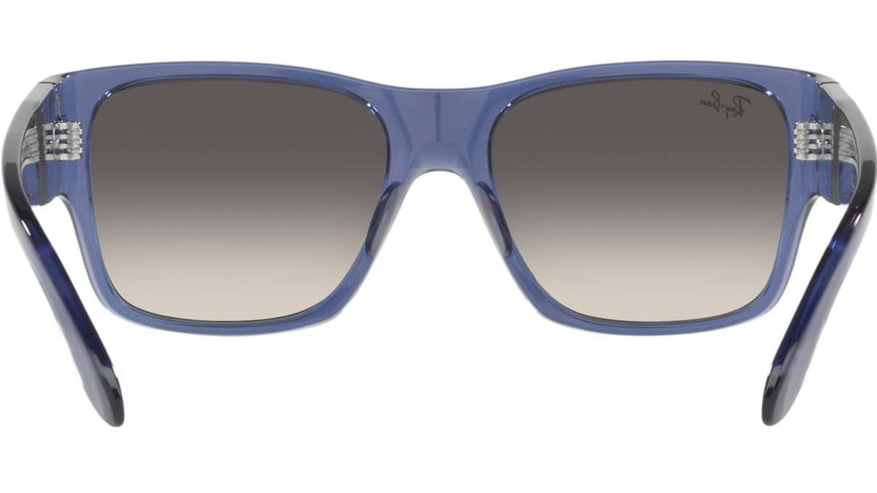 Ray-Ban RJ9287S Wayfarer Nomad Junior Sunglasses - Kids, Transparent Blue Frame, Grey Gradient Lens, 51, RJ9287S-711411-51