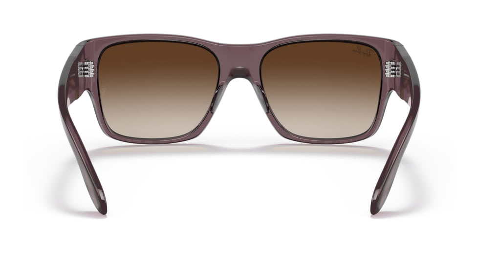 Ray-Ban RJ9287S Wayfarer Nomad Junior Sunglasses - Kids, Transparent Dark Brown Frame, Brown Gradient Lens, 48, RJ9287S-711513-48