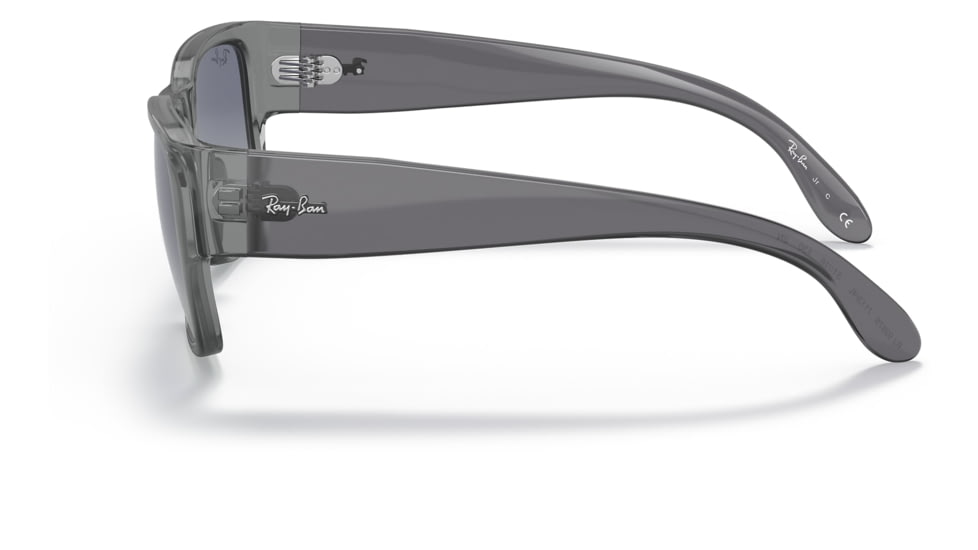 Ray-Ban RJ9287S Wayfarer Nomad Junior Sunglasses - Kids, Transparent Grey Frame, Grey Gradient Blue Lens, 48, RJ9287S-71134L-48