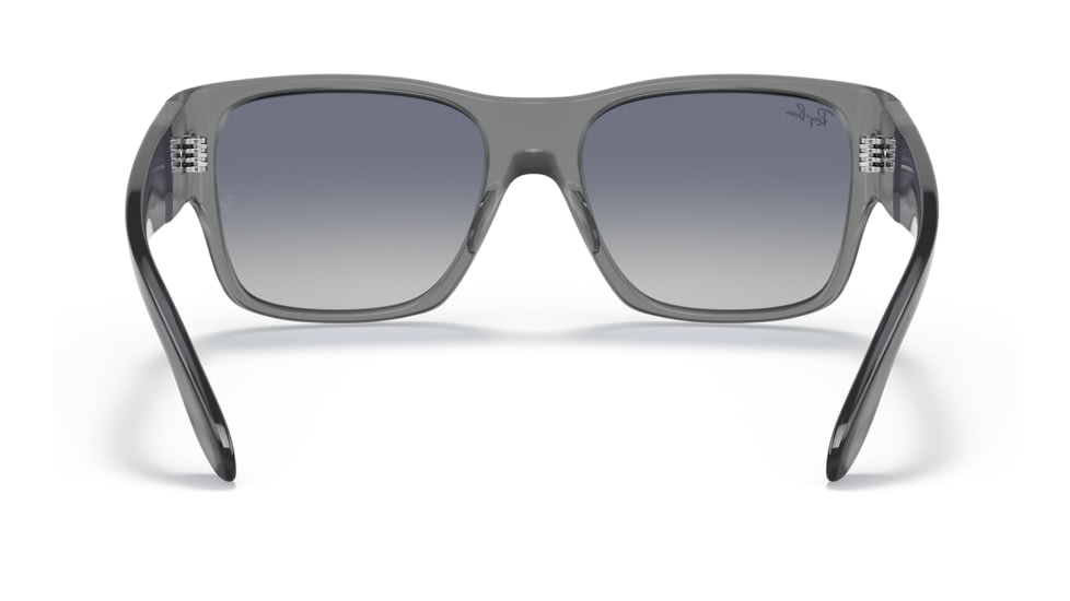Ray-Ban RJ9287S Wayfarer Nomad Junior Sunglasses - Kids, Transparent Grey Frame, Grey Gradient Blue Lens, 48, RJ9287S-71134L-48