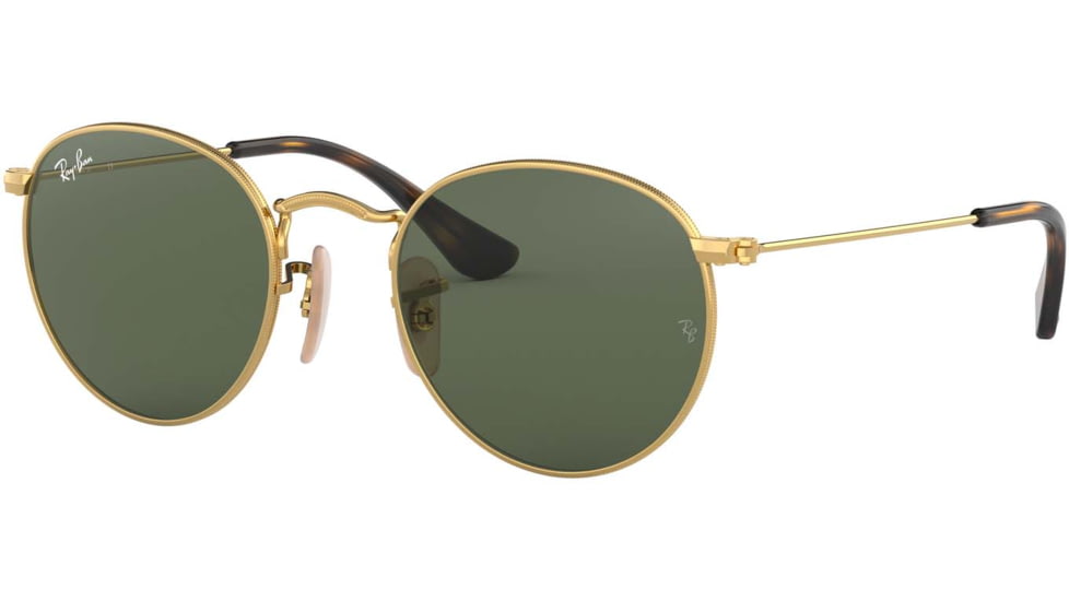 Ray-Ban RJ9547S Sunglasses, 223/71-44 - Gold Frame, Dark Green Lenses