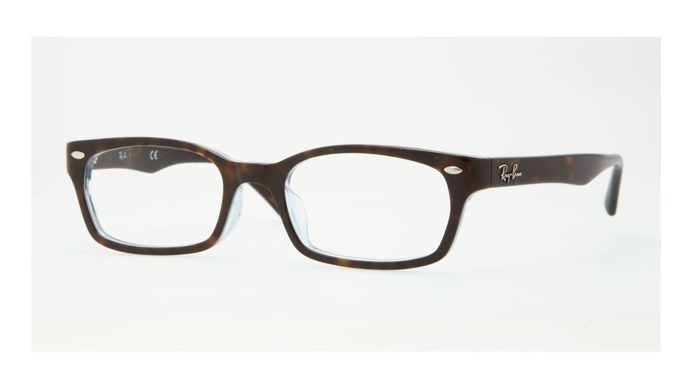 Ray-Ban RX5150F Eyeglass Frames 5023-52 - Top Havana On Tr Azure Frame