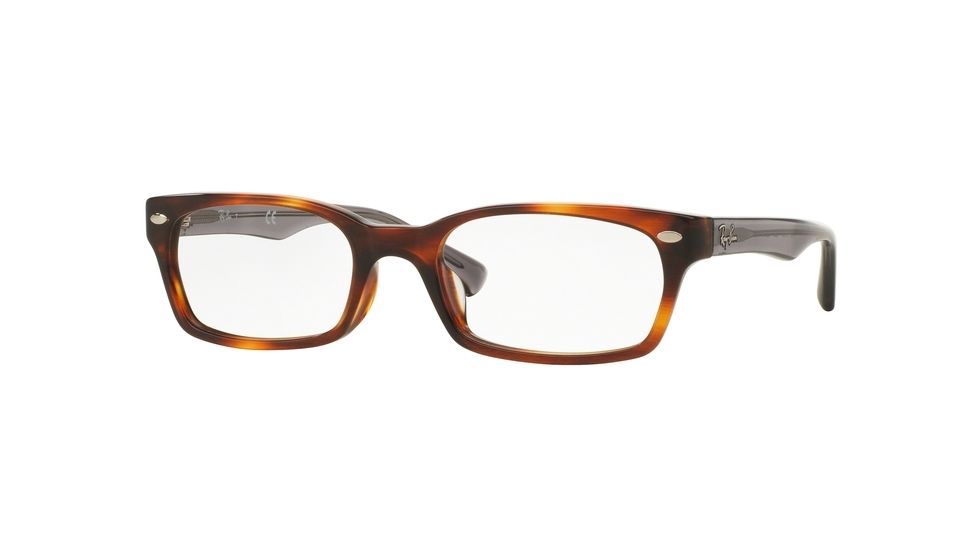 Ray-Ban RX5150F Eyeglass Frames 5607-52 - Striped Havana Frame