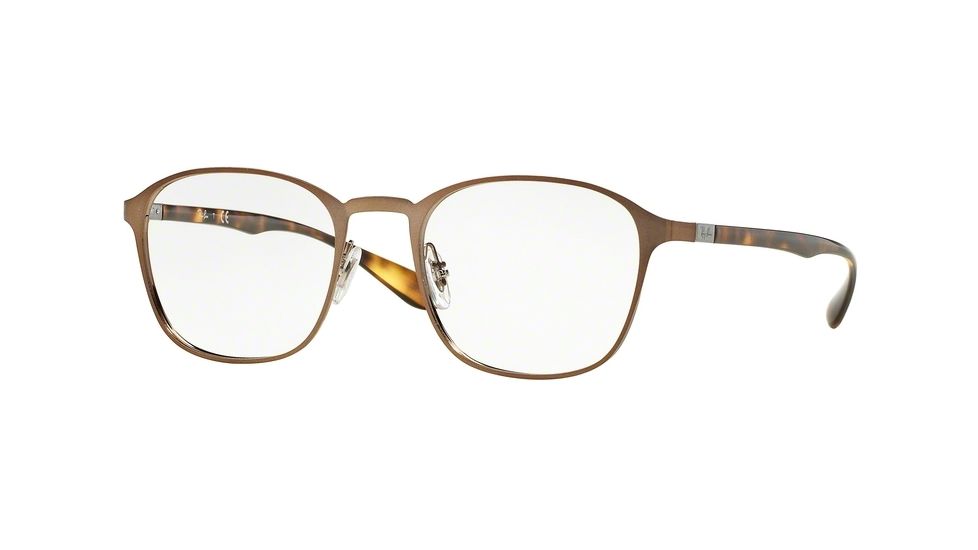 Ray-Ban RX6357 Eyeglass Frames 2877-48 - Brushed Light Brown Frame