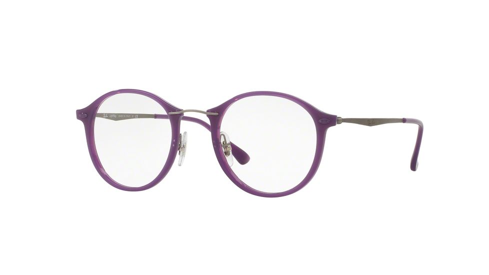 Ray-Ban RX7073 Eyeglass Frames 5617-49 - Shiny Violet Frame