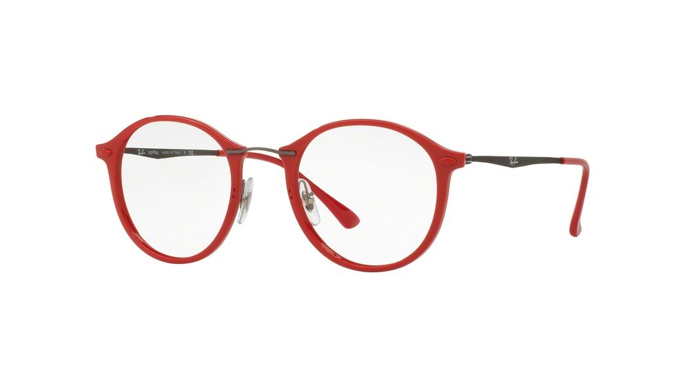Ray-Ban RX7073 Eyeglass Frames 5619-47 - Shiny Red Frame