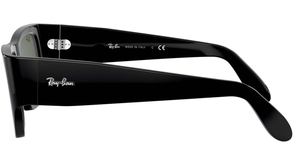 Ray-Ban Wayfarer Nomad RB2187 Sunglasses, Black, G-15 Green, 54, RB2187-901-31-54