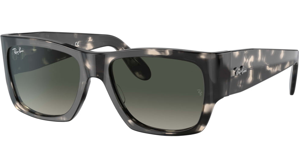 Ray-Ban Wayfarer Nomad RB2187 Sunglasses, Grey Gradient Lenses, Gray Havana, 54, RB2187-133371-54
