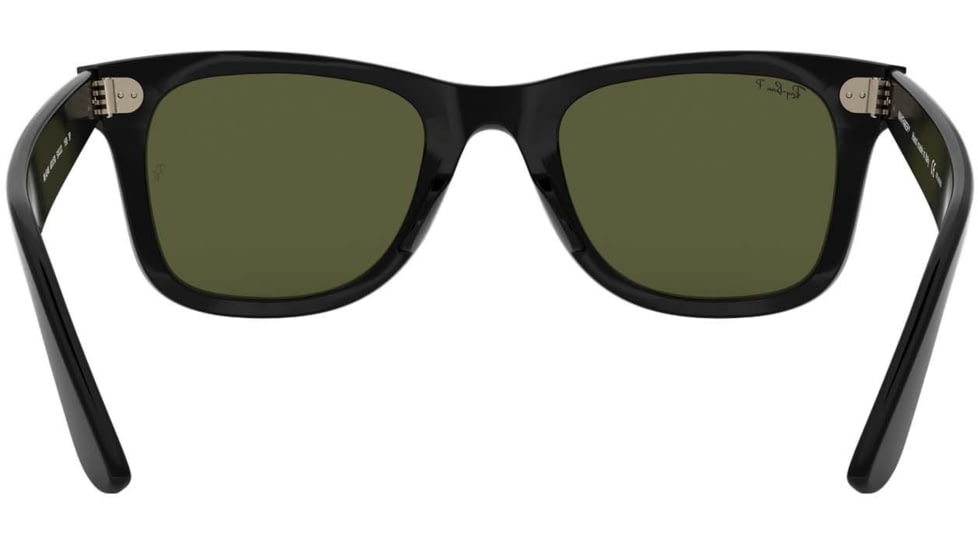 Ray-Ban WAYFARER RB4340 Sunglasses 601/58-50 - Black Frame, Green Polarized Lenses