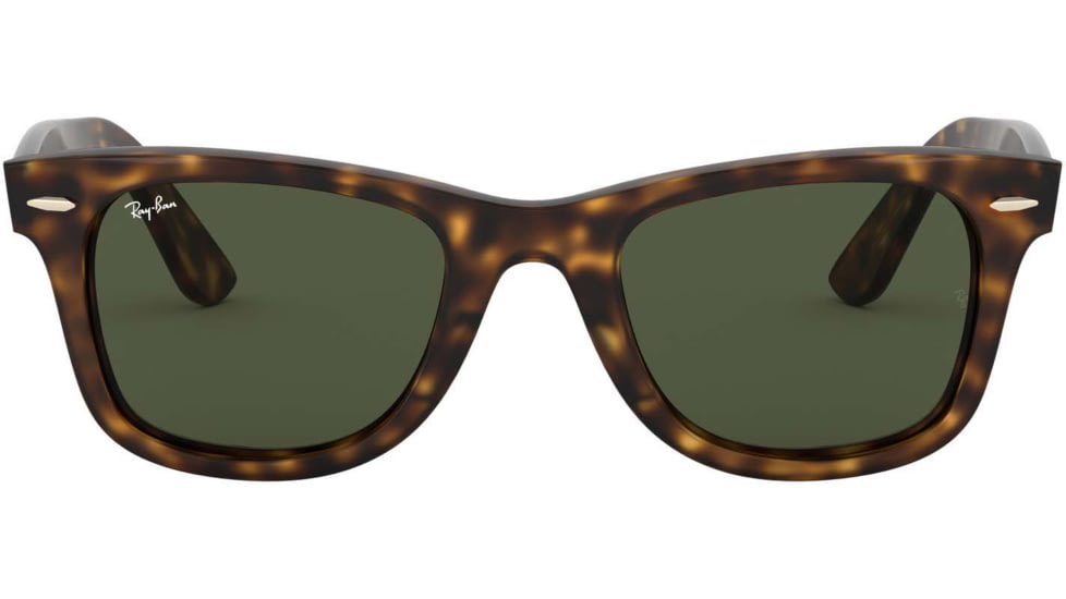 Ray-Ban WAYFARER RB4340 Sunglasses 710-50 - Havana Frame, Green Lenses