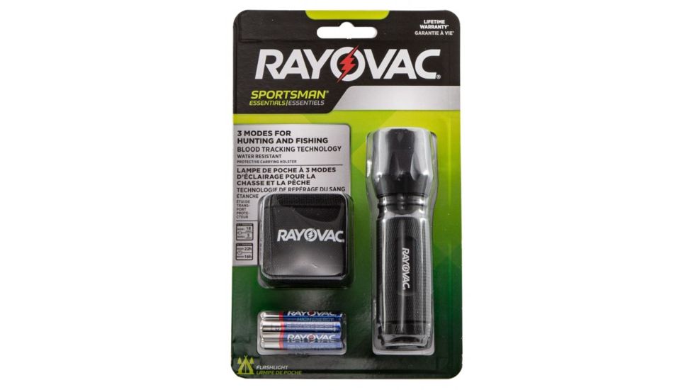 Rayovac SPBT3AAA Blood Tracker Sportsman Essentials White LED 18/5 Lumens AAA