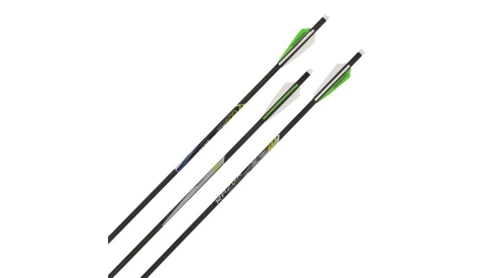 Allen Cx600 Crossbow Bolt, 3 Pack, .006 Straightness, Black, 20in, 93120