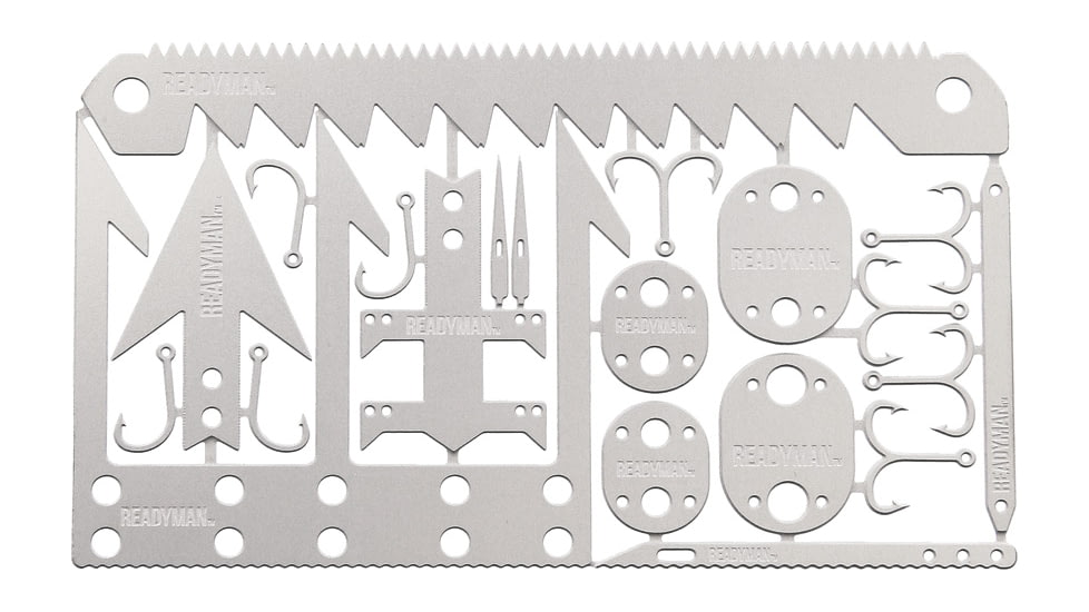 ReadyMan Wilderness Survival Card, Measures 3 3/4 x 2 1/4, WILDERNESS SURVIVAL CARD 2.0
