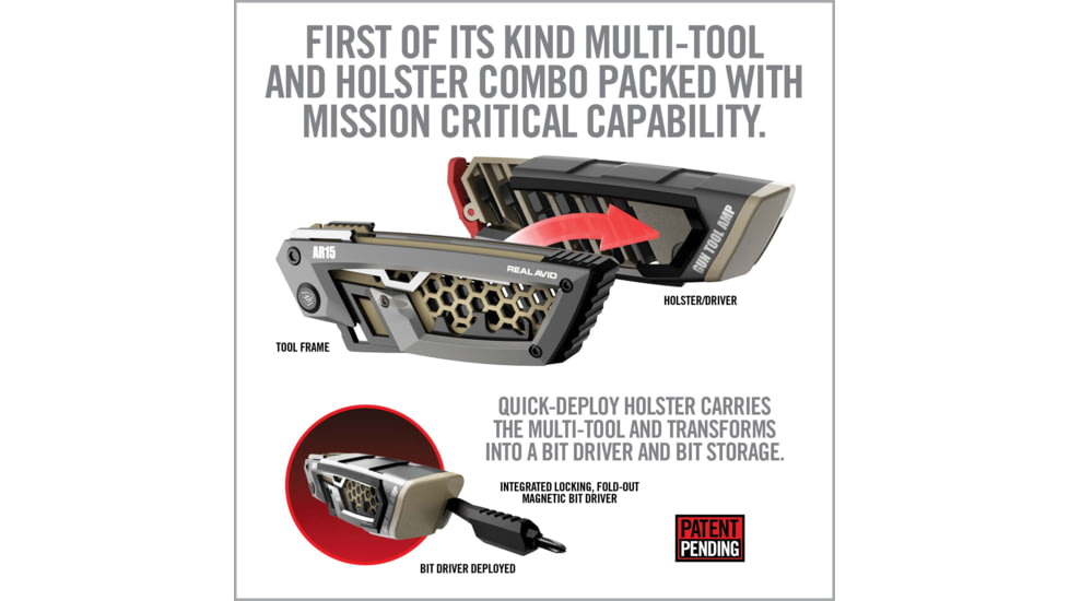 Real Avid AR-15 Tactical Maintenance Kit In Tool Bag, AVARTMK