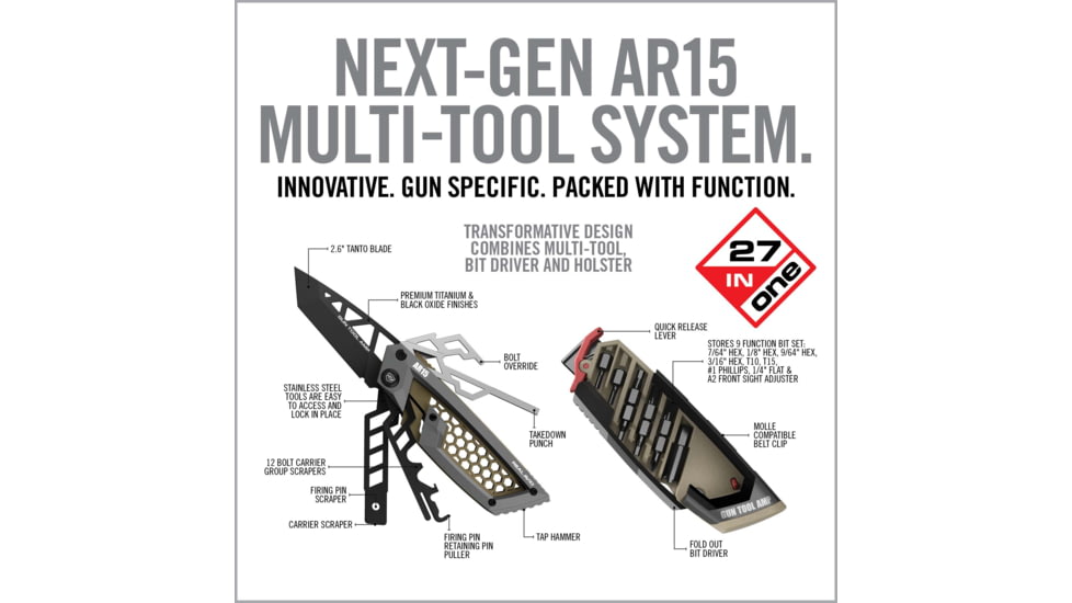 Real Avid AR15 Gun Tool AMP Multi-Tool, AVGTAMP-AR