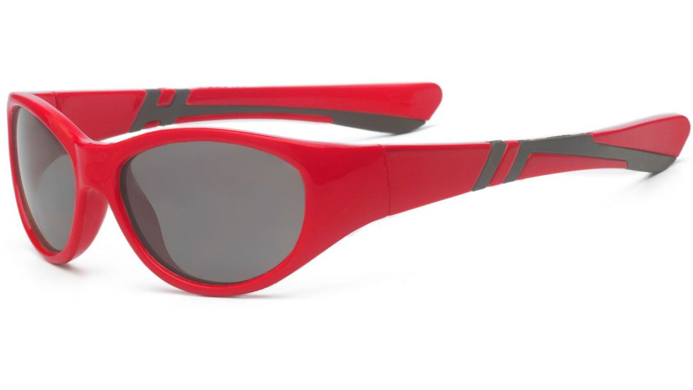 Real Kids Shades Boy's Unbreakable Sunglasses, Red/Black Frame with Smoke Lens, Toddler 2DISRDBK