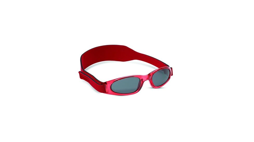 Real Kids Shades 2 - 5 Years My First Shades Boys Sunglasses - Red Shades w/ Adjustable Band 25BRED 