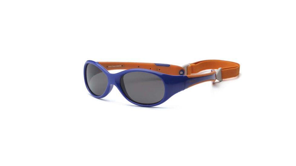 Real Kids Shades Navy/Orange Double Injection Flex Fit Removable Band Frame with PC/Polarized Lens 4+, Boys 4EXPNVORP2