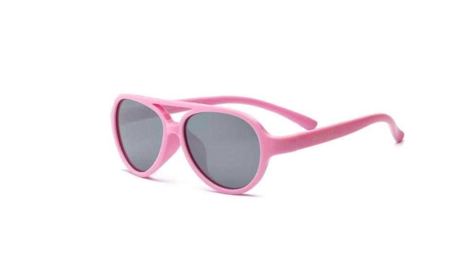 Real Kids Shades Pink Aviator Flex Fit Frame with Silver Mirror Lens 2+, Girls 2SKYPNK