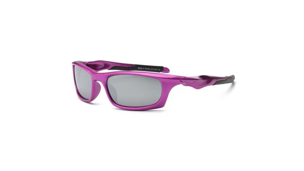 Real Kids Shades Pink Sport Polycarbonate Frame with Pink Mirror Lens 7+, Girls 7STOPNK