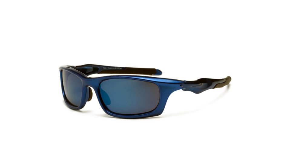 Real Kids Shades Storm Sunglasses, Royal Frame with White Blue Mirror Lens, Young Adult 10STORYL