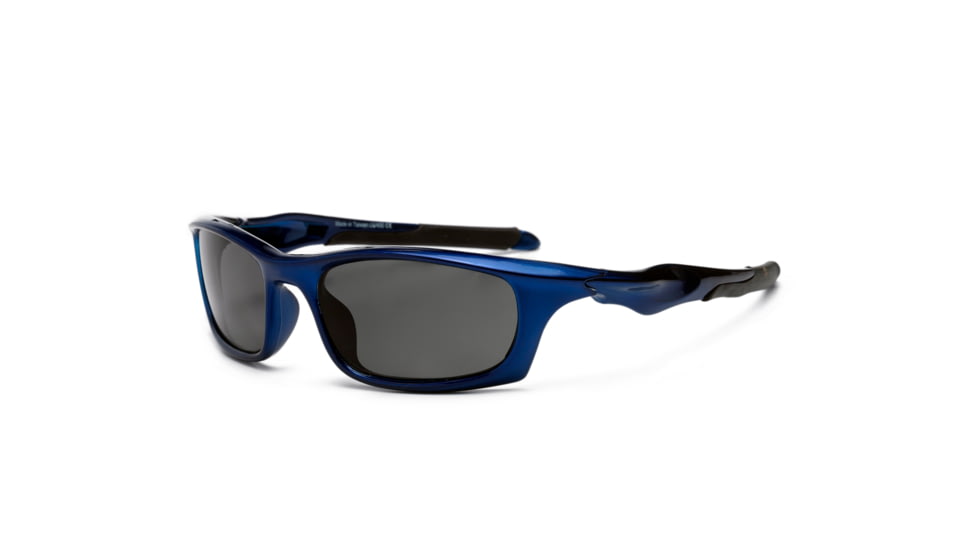 Real Kids Shades Storm Sunglasses, Royal Frame with Polarized Smoke Lens, Young Adult 10STORYLP2