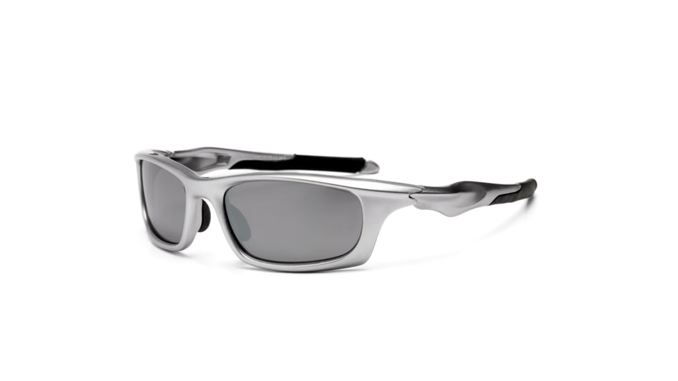 Real Kids Shades Storm Sunglasses, Silver Frame with Silver Mirror Lens, Young Adult 10STOSLV