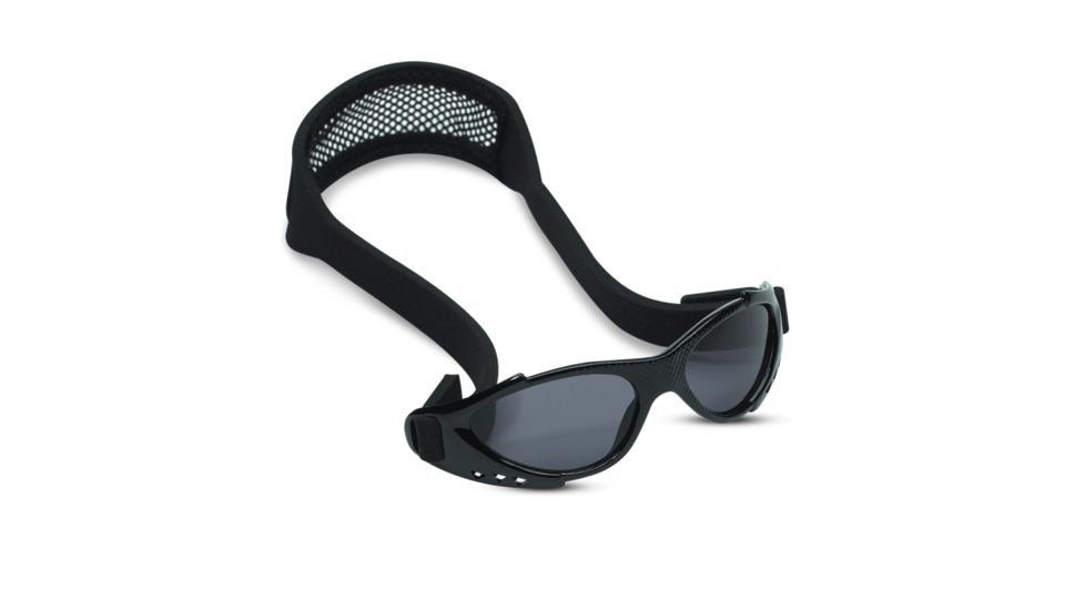 Real Kids Shades Xtreme Sports Sunglasses 3-7 Years - Black w/ Adjustable Band 37XTRSBLACK