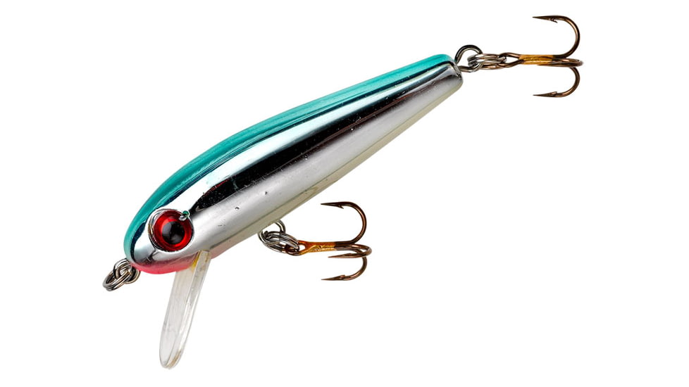 Rebel Lures Rebel Lures Rebel Value Minnow Lure, Floating, Silver/Blue, 1-5/8in 5/64 oz, F4903V