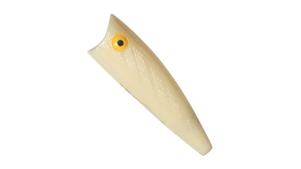 Rebel Lures Rebel Magnum Pop-R Topwater Bait, 3in, 1/2 oz, Floating, Bone, P6500