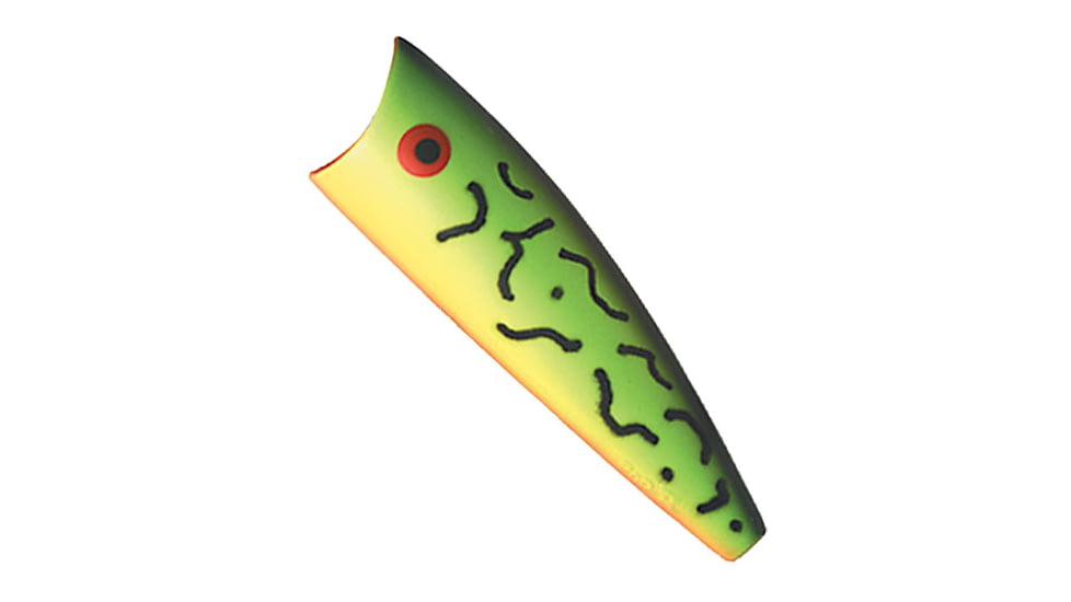 Rebel Lures Rebel Magnum Pop-R Topwater Bait, 3in, 1/2 oz, Floating, Firetiger, P6556