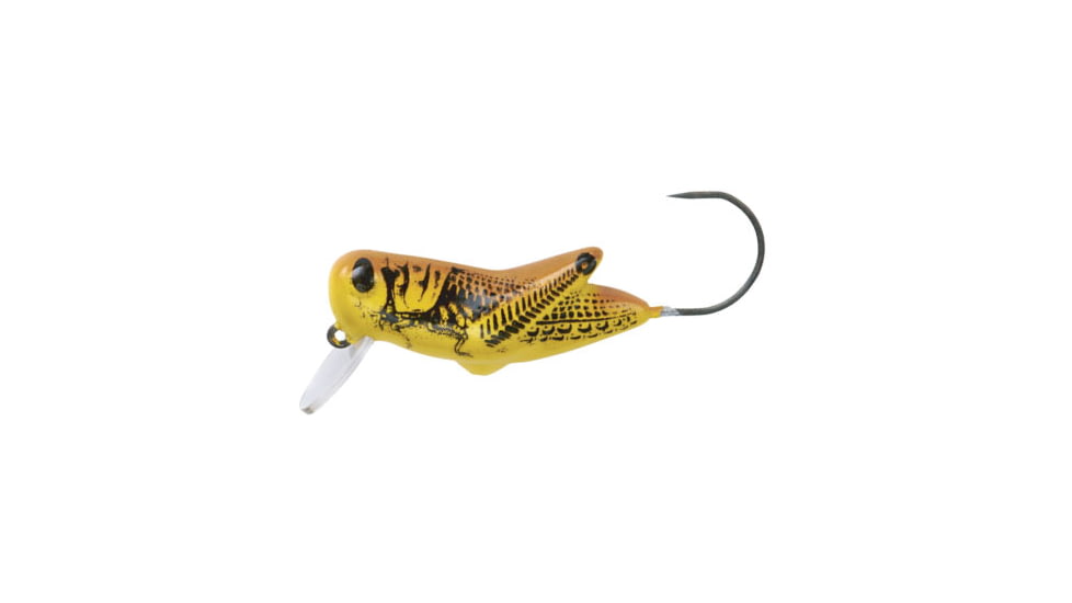 Rebel Lures Rebel Micro Crickhopper, 1 1/4in, 1/16 oz, Yellow Grasshopper, F5596