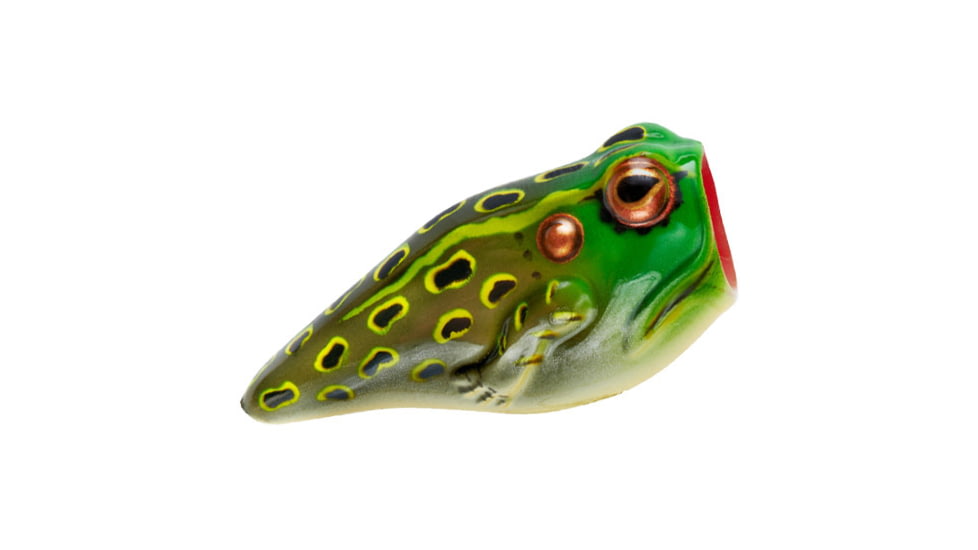 Rebel Lures Rebel PopN Frog Topwater Bait, 1 7/8in, 3/16 oz, Floating, Bullfrog, P20513