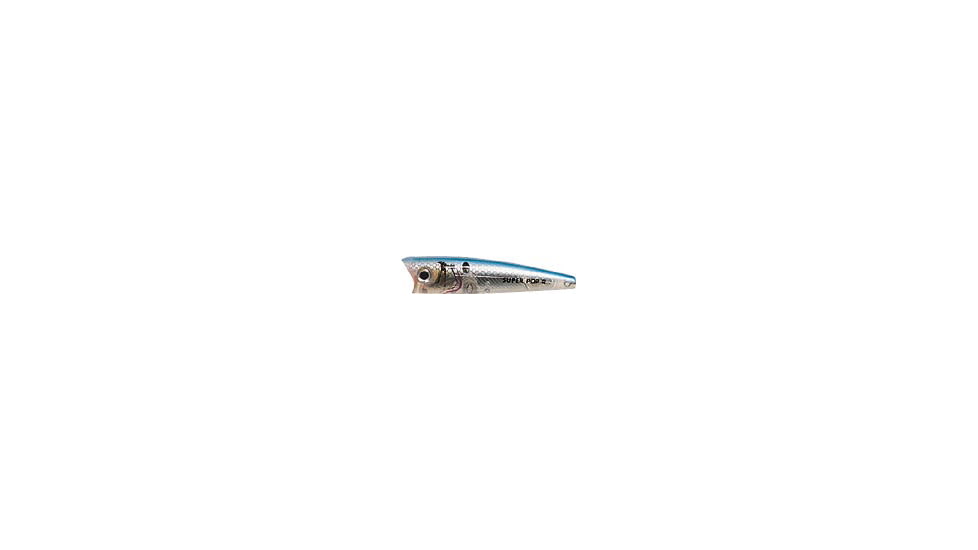Rebel Lures Rebel Super Pop-R Topwater Bait, 3 1/8in, 5/16oz, Floating, Blue Darter, P66ZBD-R