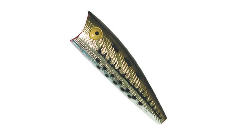 Rebel Lures Rebel Teeny Pop-R Topwater Bait, 2in, 1/8oz, Floating, Ol Bass, P5017