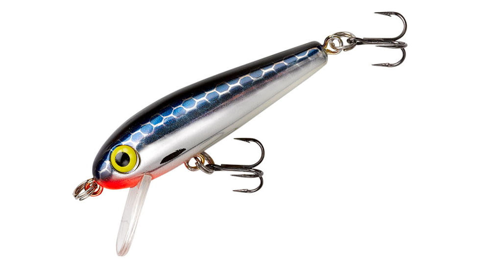 Rebel Lures Rebel Tracdown Minnow 49, Silck Black Minnow, 1-5/8in 3/32 oz, TD49491