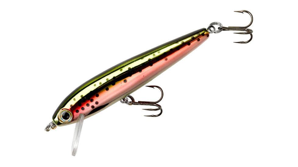 Rebel Lures Rebel Tracdown Minnow 50, Slick Rainbow Trout, 2-1/2in 5/32 oz, TD50493