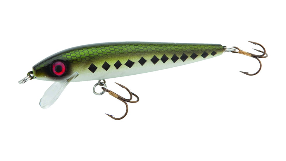 Rebel Lures Rebel Value Minnow Lure, Floating, Bass, 3 1/2in, 5/16oz, F10478V