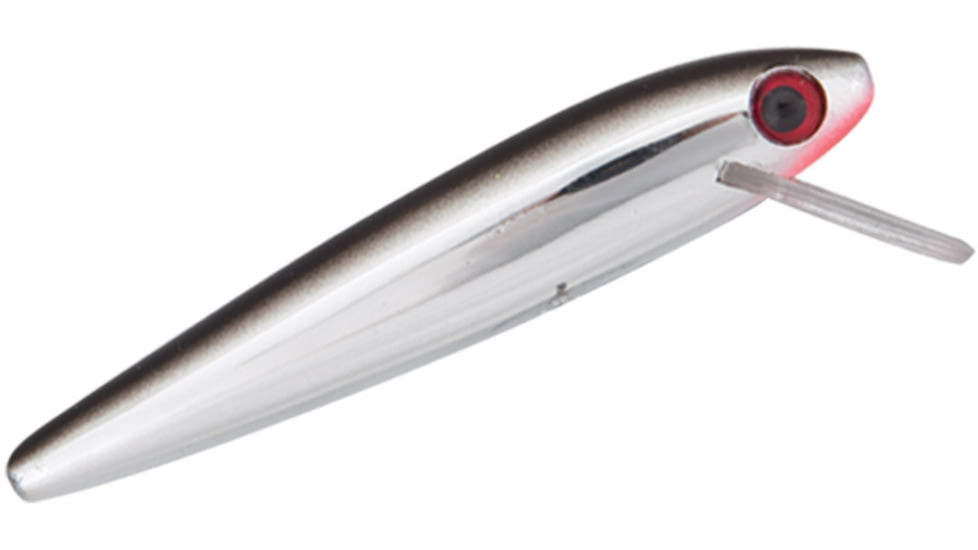 Rebel Lures Rebel Value Minnow Lure, Floating, Silver/Black, 1 5/8in, 5/64oz, F4901V