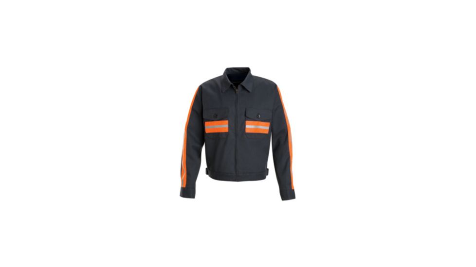 Red Kap Enhanced Visibility Jacket, Men, JT30WM, LN44 JT30WMLN44