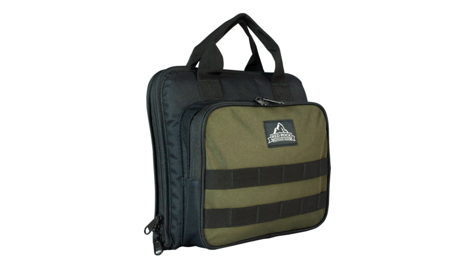 Red Rock Outdoor Gear Deluxe Single Pistol Case, Black/Olive Drab, 80270BOD