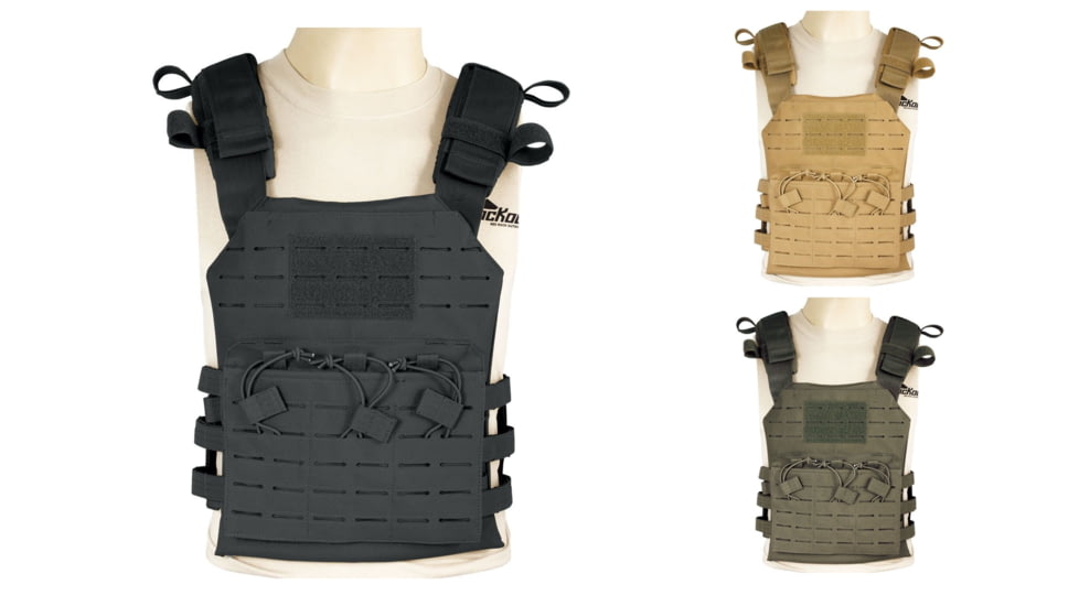 Red Rock Outdoor Gear Laser Cut Plate Carrier, Black, Coyote, Olive Drab