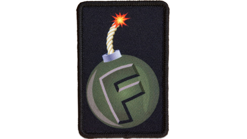 Red Rock Outdoor Gear Morale Patch, F-Bomb, 97-016