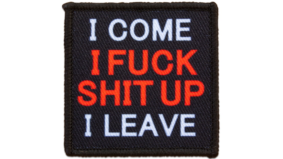 Red Rock Outdoor Gear Morale Patch, I Come I F S Up I Leave, 97-033