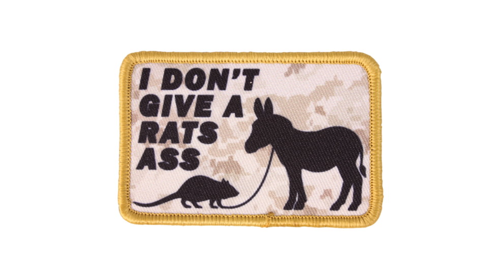 Red Rock Outdoor Gear Morale Patch, I Don't Give A Rats A, 97-091