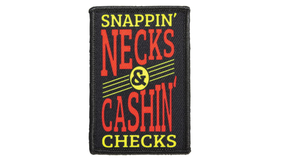 Red Rock Outdoor Gear Morale Patch, Snappin' Necks &amp; Cashin' Checks, 97-076