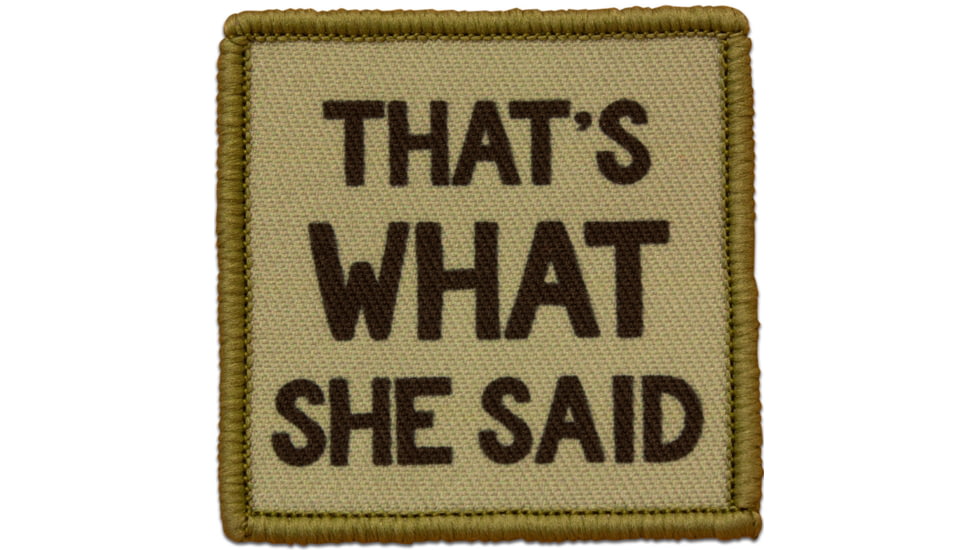 Red Rock Outdoor Gear Morale Patch, That's What She Said, 97-048