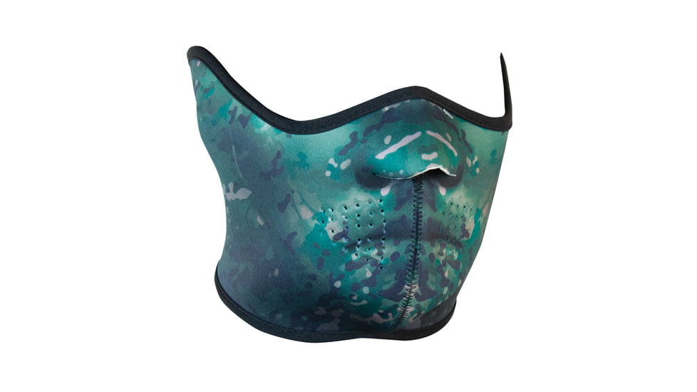 Red Rock Outdoor Gear Neoprene Half-Face Mask, Green/Black Camo, 70-2005-04