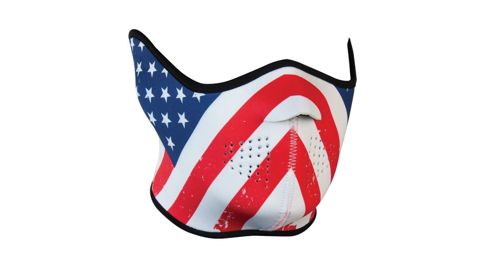 Red Rock Outdoor Gear Neoprene Half-Face Mask, USA Flag, 70-2005-11