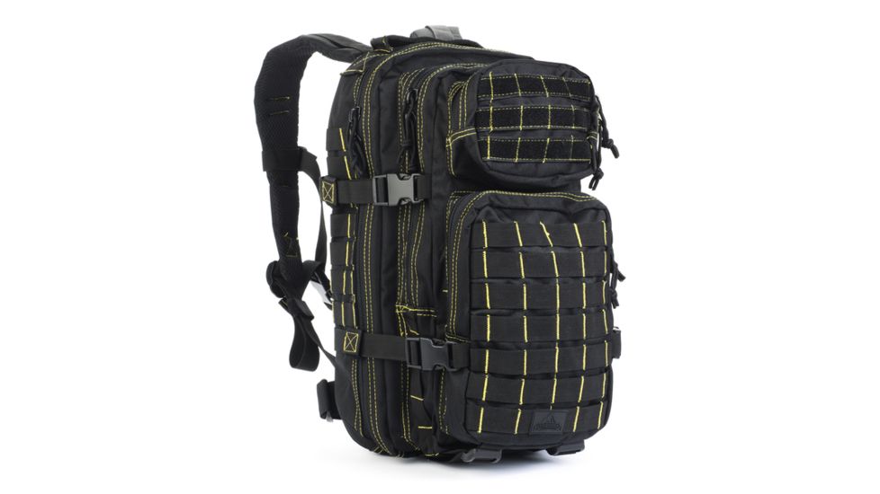 Red Rock Outdoor Gear Rebel Assault Pack, Black-Yellow, One-Size 80136BY
